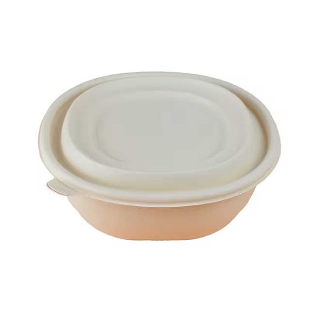 Biodegradable Cornstarch Soup Bowls with Secure Lids – Leak-Proof Disposable Eco Bowls for Hot Soup, Noodles And Liquid Food Packaging