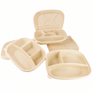 Biodegradable Corn-Starch Takeaway Food Containers – Eco Friendly Compostable Clamshell & Meal Boxes for Hot And Cold Food Packaging