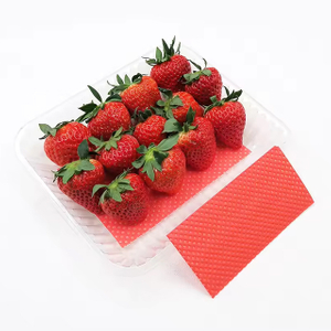 Red Strawberry Absorbent Pad for Fruit Trays and Berry Packaging