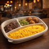 Biodegradable Cornstarch Compartment Plate – Eco-Friendly Divided Food Tray for School Lunch, Catering, Picnic And Takeaway Meals