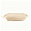 co-friendly 5-compartment cornstarch takeaway bento box with food for catering display