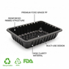 Technical features of reinforced ribbed structure and high clarity food-grade PP tray material