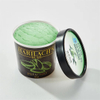 Dark green paper ice cream cup with matching green lid for gelato frozen yogurt and dessert takeaway packaging