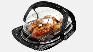 Hotpack roast chicken takeaway container
