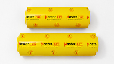 Master-Film logo — PVC cling film brand partner of Weigo Freshpack