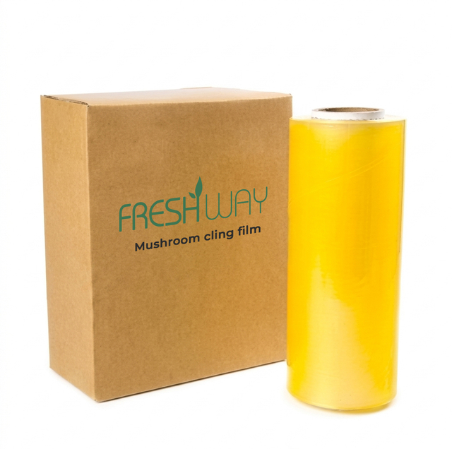 High-clarity anti-fog PVC cling film for fresh mushroom packaging and tray wrapping