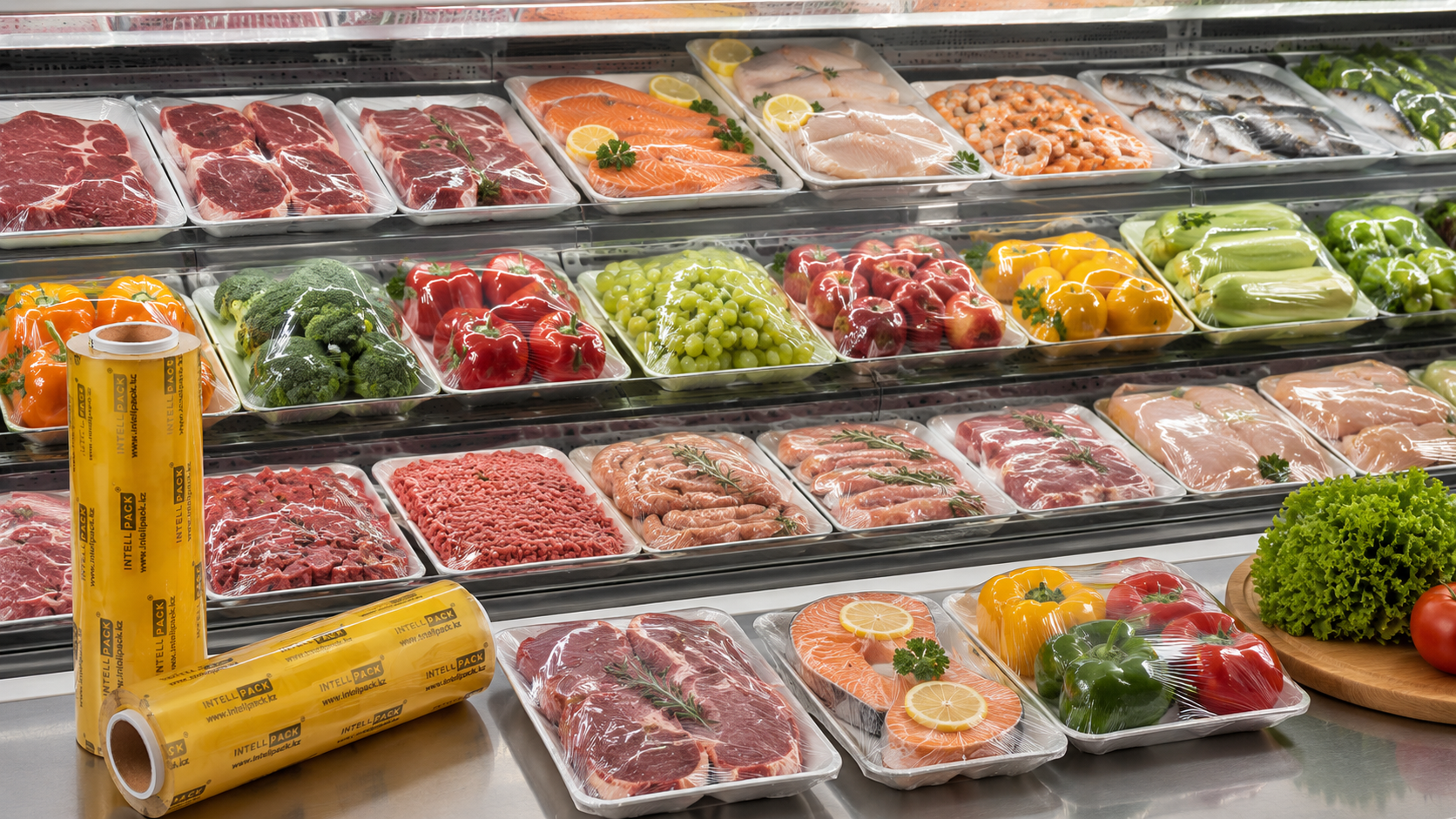 PVC Cling Film for retail fresh food display