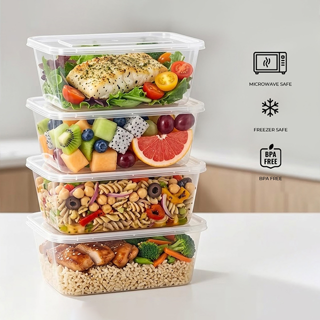 LFGB Certified Reusable PP Meal Prep Containers