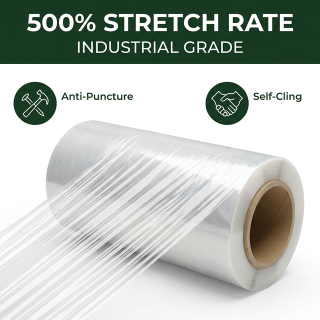 FDA Approved PE Cling Film Jumbo Roll for Wholesale Food Packaging - Food Grade Polyethylene Wrap