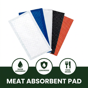Seafood Packaging Absorbent Pad for Plastic Trays | PP+PE Moisture-Lock Food Soaker Pad