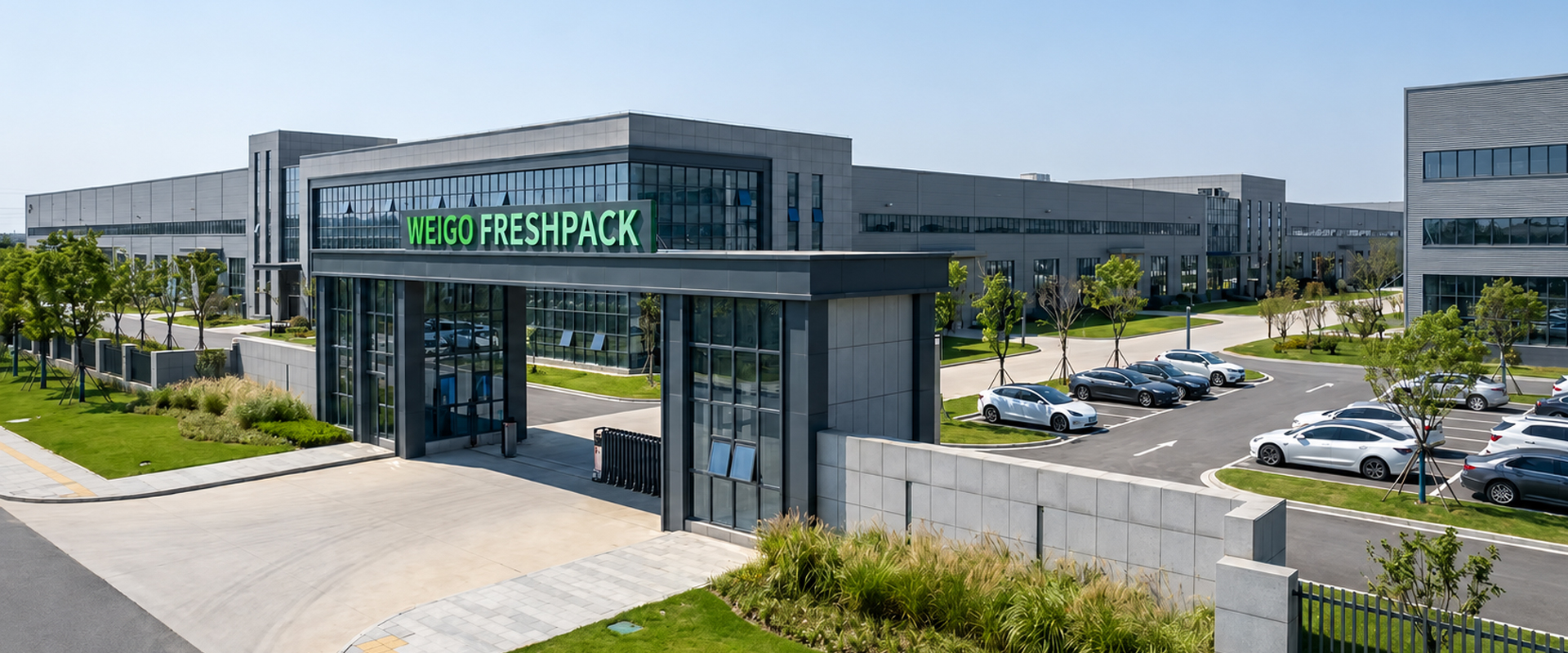 WEIGO Freshpack 180,000 m² food packaging manufacturing facility — BRCGS &amp; FDA certified factory in Guangzhou China