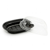 Wholesale roasted chicken packaging with crystal clear anti-fog lid